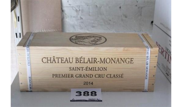 kist inh fles à 3l rode wijn, Chateau Bélair-Montagne, Saint-Emilion, Premier Grand Cru Classé, 2014